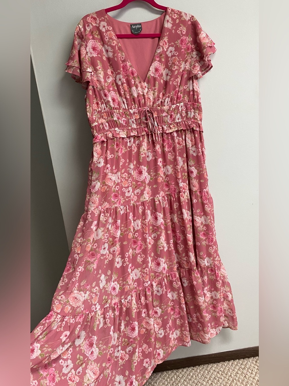 STUNNING ARULA FLORAL MAXI DRESS - SIZE 1X (A) - Picture 3 of 14